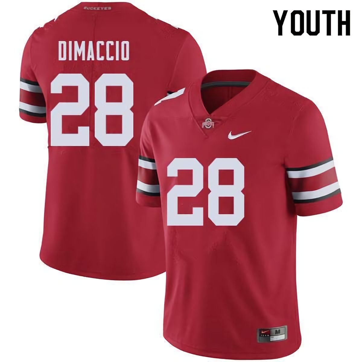 Dominic DiMaccio Ohio State Buckeyes Youth NCAA #28 Nike Red College Stitched Football Jersey ISJ1656QW